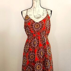 Vintage Banana Republic Boho Sunflower Maxi Dress
